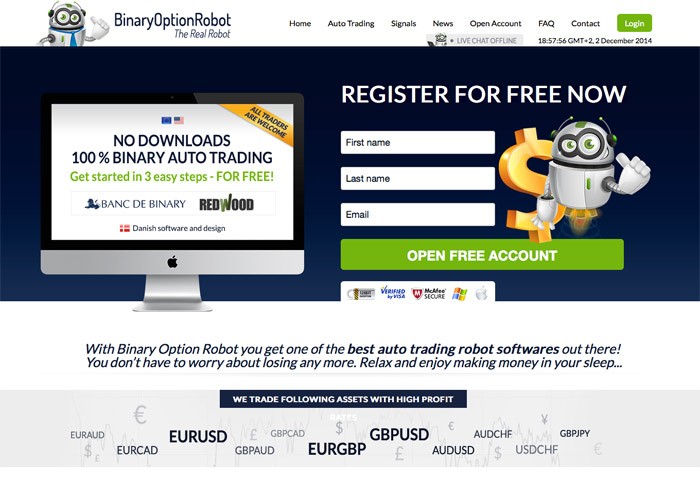 are binary option robots real